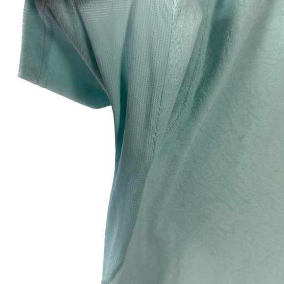 Fabletics Shirt Men Blue Terry Cloth Front Button Shirt XL - Picture 6 of 7